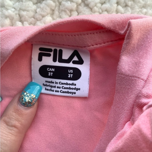 FILA Logo Pink Tank Top 3T - Picture 2 of 7